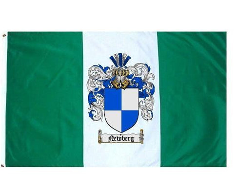 Newberg family crest coat of arms flag