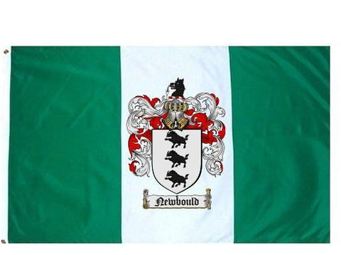 Newbould family crest coat of arms flag