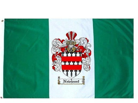Newjeant family crest coat of arms flag