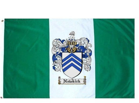 Newkirk family crest coat of arms flag