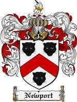 Newport Family Crest Coat Of Arms Emailed To You Within 24 Hours ...