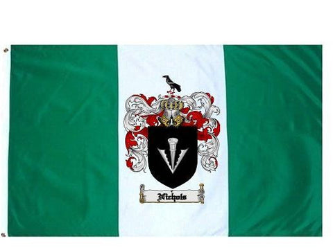 Nichol family crest coat of arms flag