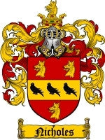 Nicholes coat of arms family crest download