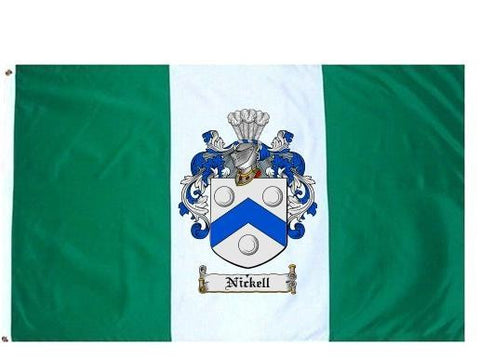 Nickell family crest coat of arms flag