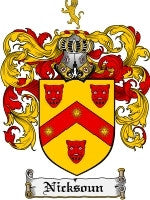Nicksoun coat of arms family crest download