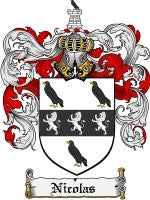 Nicolas coat of arms family crest download