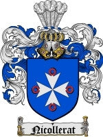 Nicollerat coat of arms family crest download