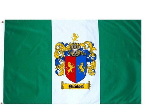 Nicolosi family crest coat of arms flag