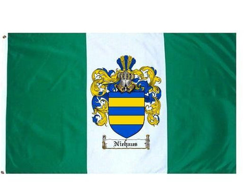 Niehaus family crest coat of arms flag