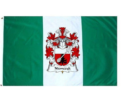 Niemczyk family crest coat of arms flag