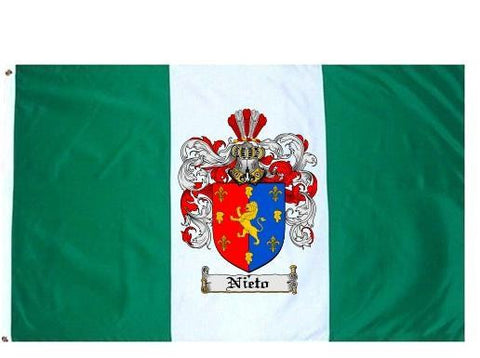 Nieto family crest coat of arms flag