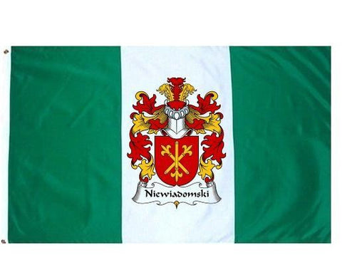 Niewiadomski family crest coat of arms flag