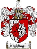Nightingall coat of arms family crest download