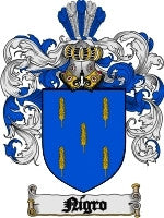 Nigro coat of arms family crest download