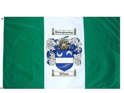 Niven family crest coat of arms flag