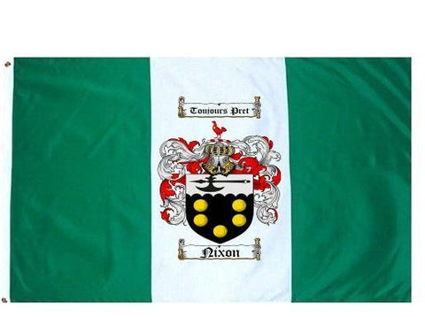 Nixon family crest coat of arms flag