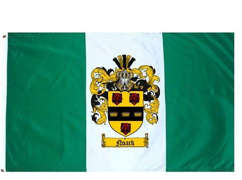 Noack family crest coat of arms flag