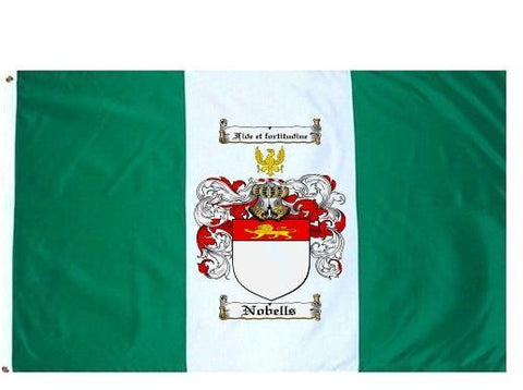 Nobells family crest coat of arms flag