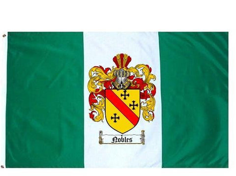 Nobles family crest coat of arms flag