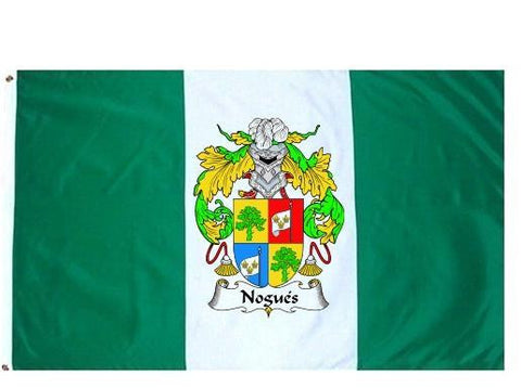 Nogues family crest coat of arms flag