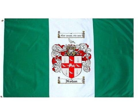 Nolan family crest coat of arms flag