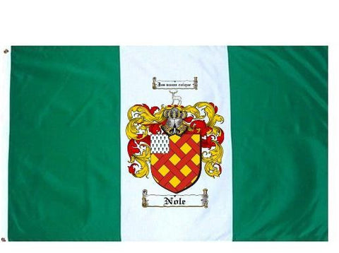 Nole family crest coat of arms flag