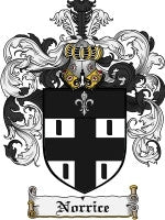 Norrice coat of arms family crest download