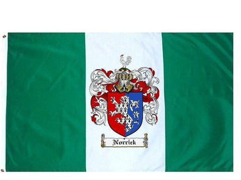 Norrick family crest coat of arms flag