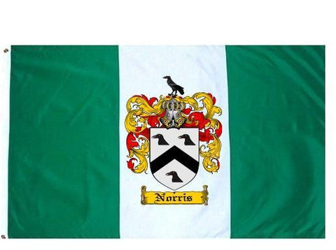 Norris family crest coat of arms flag