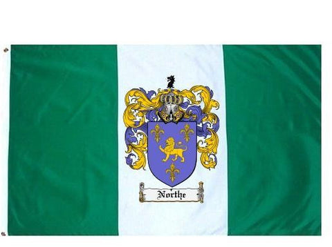 Northe family crest coat of arms flag