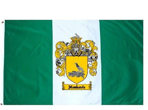 Noskovic family crest coat of arms flag