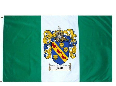 Nott family crest coat of arms flag