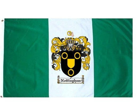 Nottingham family crest coat of arms flag