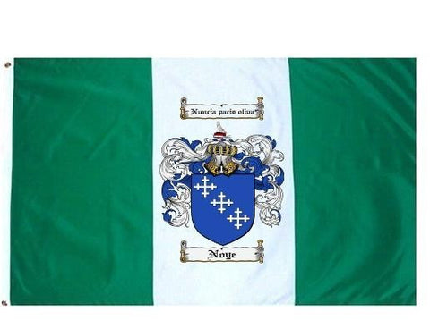 Noye family crest coat of arms flag