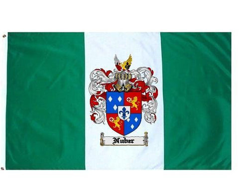 Nuber family crest coat of arms flag