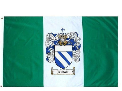 Nubold family crest coat of arms flag