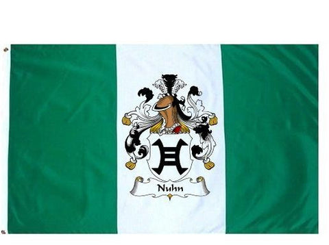 Nuhn family crest coat of arms flag