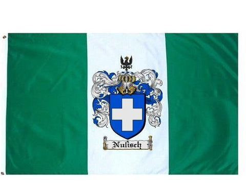 Nulisch family crest coat of arms flag