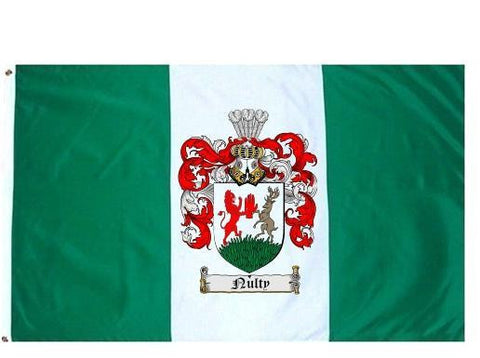 Nulty family crest coat of arms flag