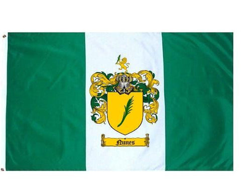 Nunes family crest coat of arms flag