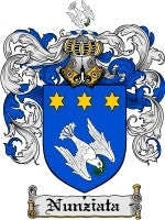 Nunziata coat of arms family crest download