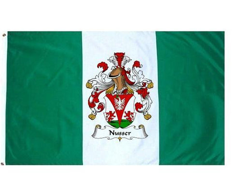 Nusser family crest coat of arms flag