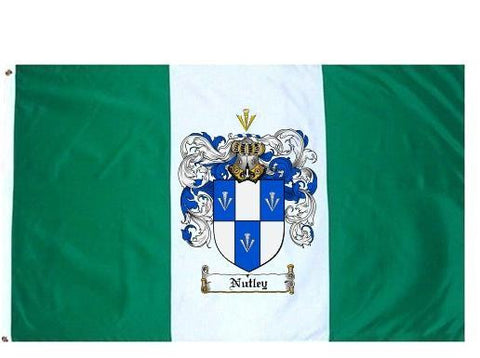 Nutley family crest coat of arms flag