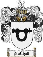 Nutthall coat of arms family crest download
