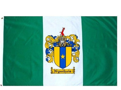 Nyenhuis family crest coat of arms flag