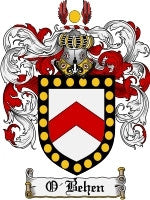 O'Behen coat of arms family crest download