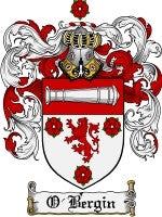 O'Bergin coat of arms family crest download