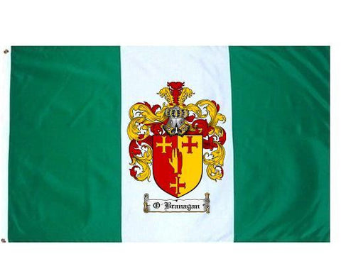 O'Branagan family crest coat of arms flag