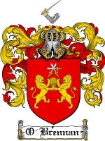 O'Brennan coat of arms family crest download