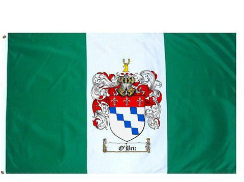 O'Bric family crest coat of arms flag